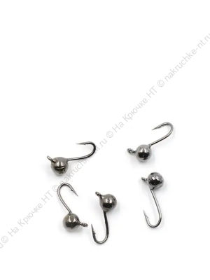 Мормышка вольф"ЯМАН"Шар с ушк, р.2,5, вес 0,10 цв.черн. никель