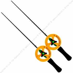 Удочка зимняя Морозко 30 см (ручка неопрен., хлыст 20 см) цв. катушки серый