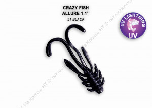 ALLURE 1,1"  46-27-51-6 Силиконовые приманки Crazy Fish