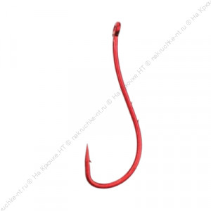 Крючок KOI "RYUSEN-RING-2BH", размер 6 (INT), цвет RED (10 шт.)