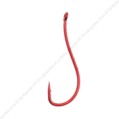 Крючок KOI RYUSEN-RING-2BH, размер 6 (INT), цвет RED (10 шт.)