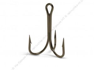 Крючок KOI "O'SHAUGHNESSY TREBLE", размер 2/0 (INT), цвет BN, тройник