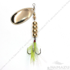 Блесна вращ. Namazu AmanThul, вес 13 г, цвет 02 (латунь)