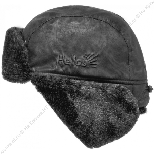 Ушанка Angara Мех Меланж/Крэк Лайт, цв.черный р.XL (HS-HAB-02-XL) Helios