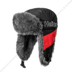 Ушанка Viking, Мех Меланж /Мембрана, цв.черный/красный р.L Helios