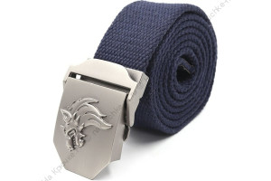 Ремень "СЛЕДОПЫТ-Волк", 1400х36 мм, текстиль, синий