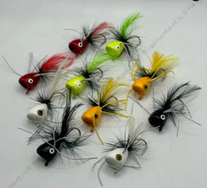 Поппер мушка для нахлыстовой ловли 10 шт пластиковая коробка