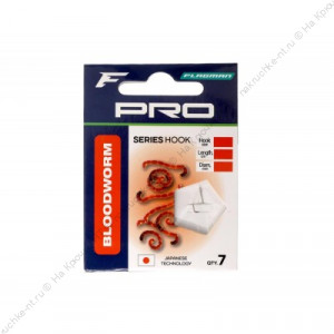 FLAGMAN Поводок готовый Pro Bloodworm Hooks №14 7шт