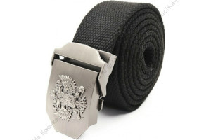 Ремень "СЛЕДОПЫТ-Герб", 1400х36 мм, текстиль, черный