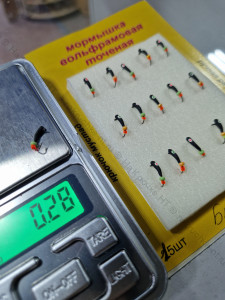 Мормышка вольф.точеная Банан D-2,0мм/вес- 0,28гр черный с глазком