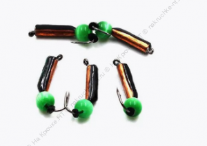 Мормышка вольф. безнасадочная "ЯМАН" Столбик №5, d-2 мм, L-9.5 мм, вес 0,83 гр., кошачий глаз сверле