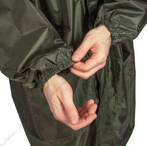 Плащ для охоты и рыбалки СЛЕДОПЫТ, непромокаемый, Taffeta PU 3000, хаки, р. 56-58 Плащ для охоты и рыбалки СЛЕДОПЫТ, непромокаемый, Taffeta PU 3000, хаки, р. 56-58