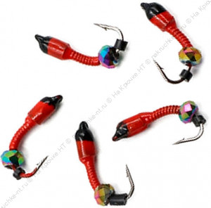 Мормышка вольф. безнасадочная "ЯМАН" Лесотка №2, d-2,5 мм, L-8 мм, вес 0,35 г, кристалл хамелеон, цв