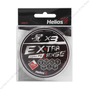 Шнур Extrasense X3 PE Red 92m 0.5/9LB 0.13mm (HS-ES-X3-0.5/9LB) Helios