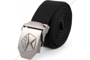 Ремень "СЛЕДОПЫТ-Знак Качества", 1400х36 мм, текстиль, черный/120/