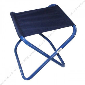 Стул туристич. "СЛЕДОПЫТ" складной, бол. 410х460х470мм, труба сталь 25х1 мм (рибстоп т. синий)
