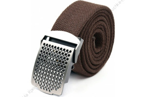 Ремень "СЛЕДОПЫТ-Отверстия", 1400х36 мм, текстиль, темно-коричневый/120/