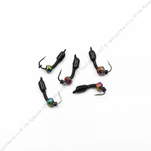 Мормышка вольф. безнасадочная "ЯМАН" Лесотка №2, d-2,5 мм, L-8 мм, вес 0,35 г, кристалл хамелеон, цв