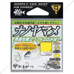 GAMAKATSU Крючок Nano Yamame Smooth Coat №7 B 18шт GAMAKATSU Крючок Nano Yamame Smooth Coat №7 B 18шт