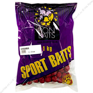 LION BAITS бойл  20 мм Клубника - 1 кг