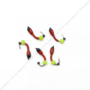 Мормышка вольф. безнасадочная "ЯМАН" Лесотка №2, d-2,5 мм, L-8 мм, вес 0,35 г, фц. желтый шар, цв. к