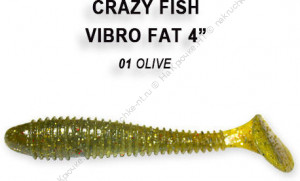 Vibro Fat 3.2" 73-80-1-6 Силиконовые приманки Crazy Fish