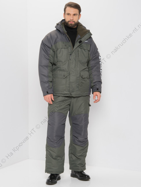 Костюм зимний Канада ткань Оксланд цвет ХакиГрафит 1 Костюм зимний Канада ткань Оксланд цвет ХакиГрафит 1