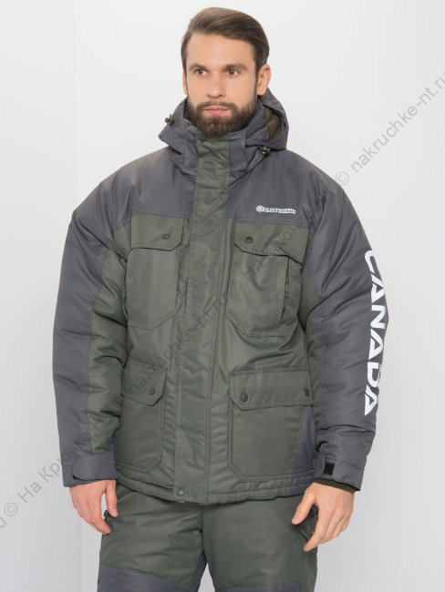 Костюм зимний Канада ткань Оксланд цвет ХакиГрафит 2 Костюм зимний Канада ткань Оксланд цвет ХакиГрафит 2