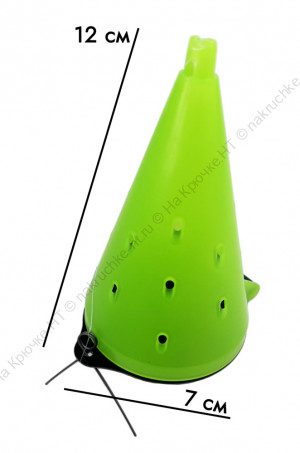 Кормушка зимняя WestMan КОНУС 11.5 см, пластик, цв. Салатовый (1 шт) / На леща / Кормушка САМОСВАЛ
