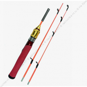 Зимняя удочка Sokudo Ice Travel Light золотой красный ручка неопрен