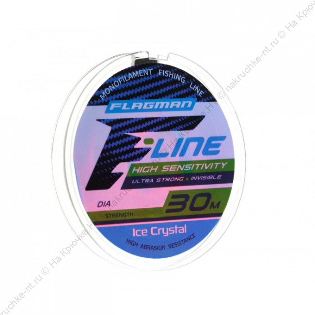 FLAGMAN Леска F-Line Ice Crystal 30м 0,08мм