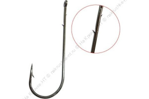 Крючок KOI "ROUND BEND WORM ", размер 5/0 (INT), цвет BN, офсетный (10 шт.)