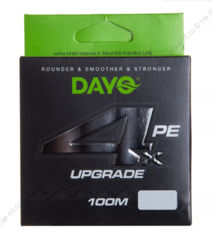 Шнур плетеный "DY" UPGRADE ORANGE 644110 ( 4 нити, зеленый, 100м, 0.060мм)