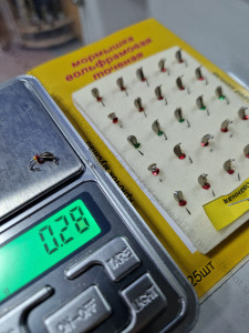 Мормышка вольф.точеная Ракушка Комби D-4,0мм/вес- 0,28гр серебро/латунь с пайеткой