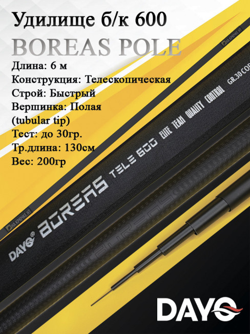 Удилище б/к DAYO 600 BOREAS POLE