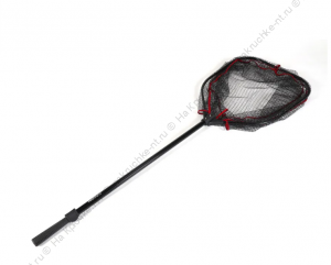 Подсачек складной телескопич. Namazu Pro NoKnot Net PVC, L- 160 см, квадратный складной обод 60 см,