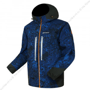 Костюм рыболовный Graff демисезонный (Bratex 20000, синий камо) 607-В-9/707-В-1-L/182-188