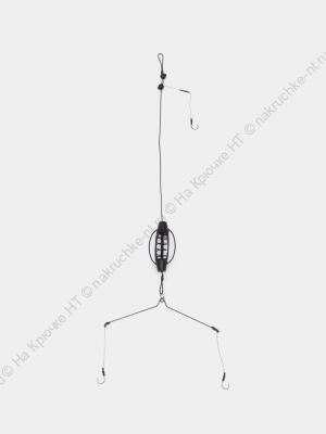 Универсальный фидерный монтаж с кормушкой "Арбуз"