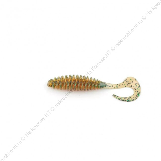 Виброхвост FISHER BAITS Ribbed Twist 65мм цвет 02 (уп. 10шт) 1