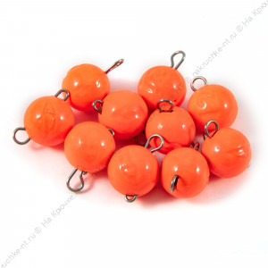 Груз Чебурашка окрашенный разборный "ЯМАН" - 10 гр., оранжевый