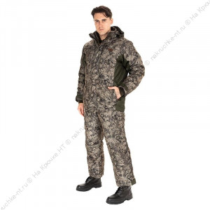 Костюм зимний Амур цвет Графика Листва (антрацит) ткань Taslan Dobby (Размер: 56-58, Рост: 182)