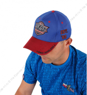 Фирменная кепка Relax (красно-синяя)