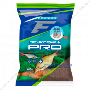 FLAGMAN Прикормка для рыбы PRO Карась Чеснок Черная 1кг