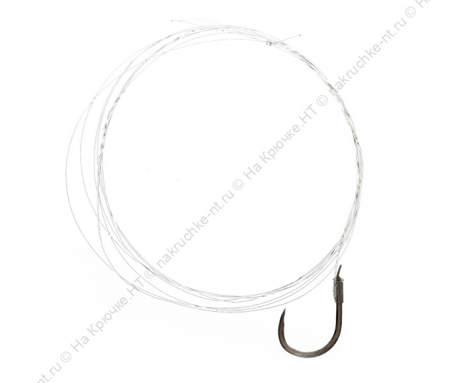 FLAGMAN Поводок готовый Sherman Pro Wide Gape Ready Rigs №12 d0,148мм 80см 2