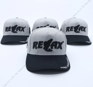 Фирменная кепка Relax (серо-черная)