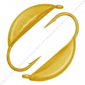 Мормышка вольфрамовая "Condor", супербанан, размер L, вес 0,6 гр, золото