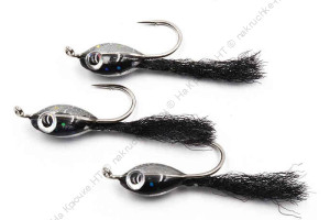 Мормышка ЯМАН "Подсадка малек" с ушком, L-11 мм, вес 0,2 г, кр. №8, цв. черный