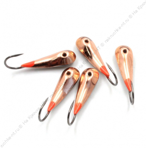 Мормышка паяная ЯМАН Уралка Сред. №2, вес 1,3 гр., кр. №8, цв. медь