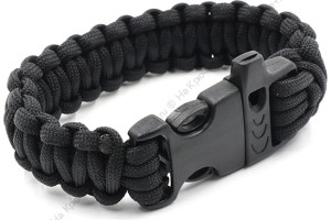 Браслет "СЛЕДОПЫТ" из паракорда со свистком, 26х2 см/250/