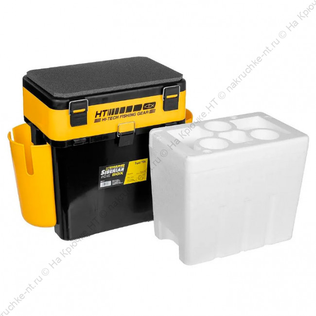 Ящик FishBox Thermo с термоконтейнером (19л 8,5л) черно-желтый (T-FB-T-19-8-BY) Helios 1